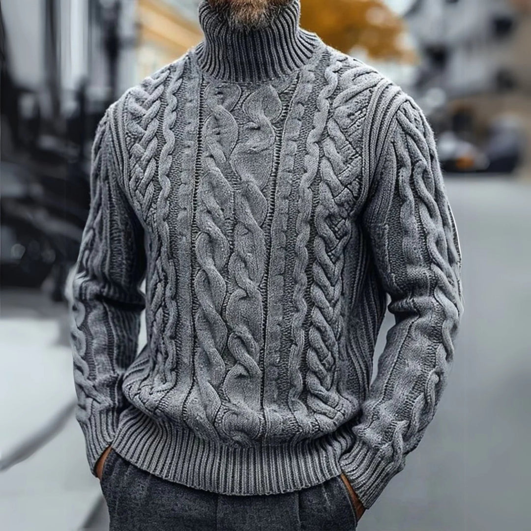 Burnley | Cable Knit Turtleneck