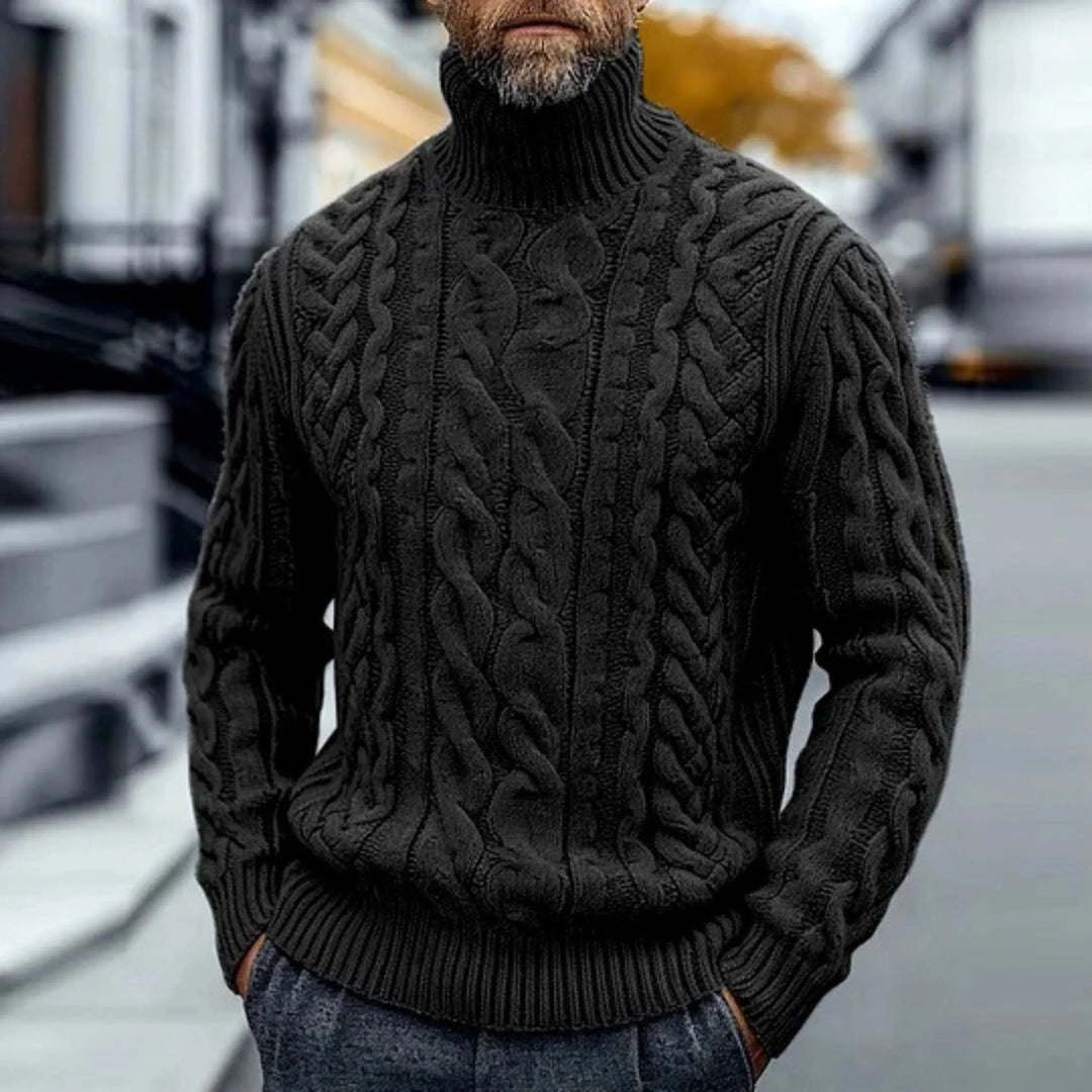 Burnley | Cable Knit Turtleneck