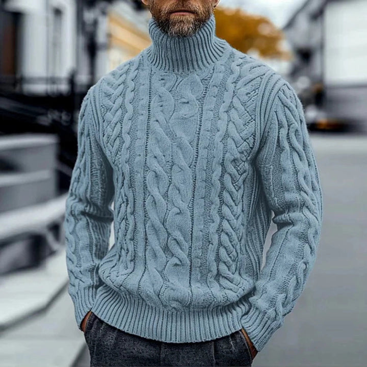 Burnley | Cable Knit Turtleneck