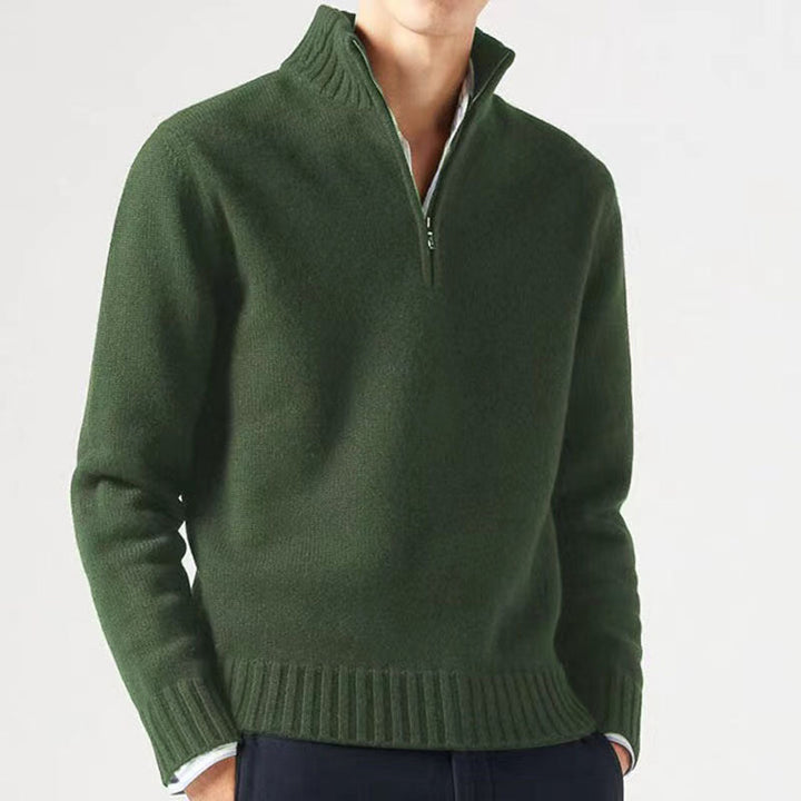 Terrence | Zipped Turtleneck