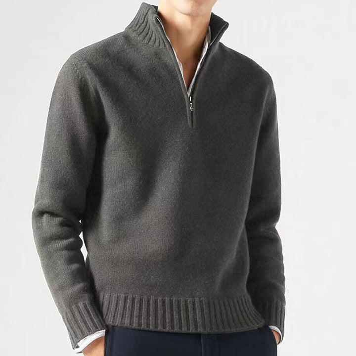 Terrence | Zipped Turtleneck