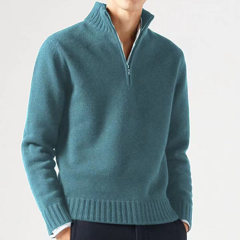 Terrence | Zipped Turtleneck