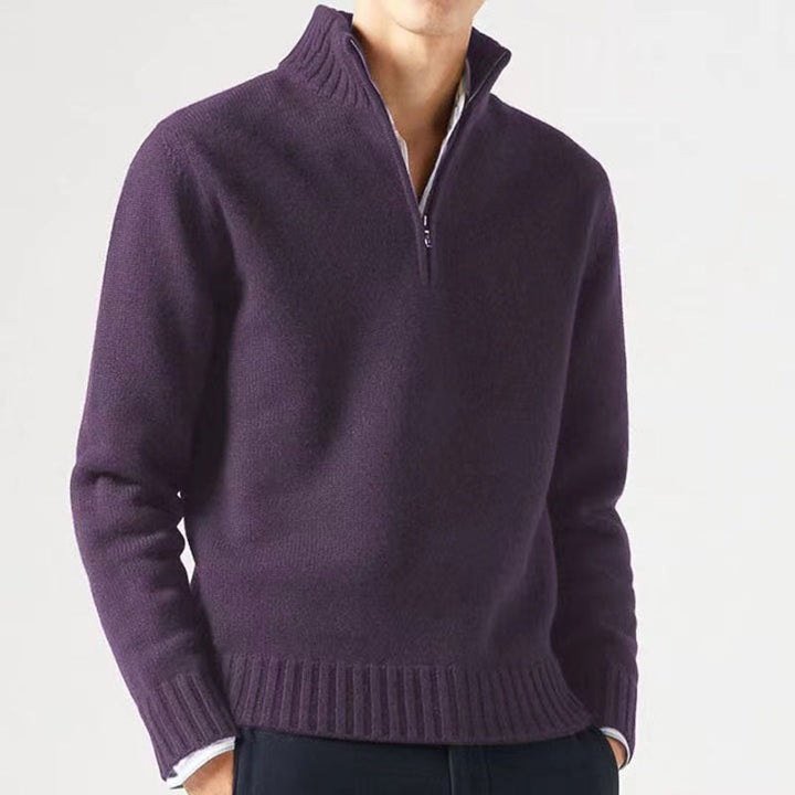 Terrence | Zipped Turtleneck